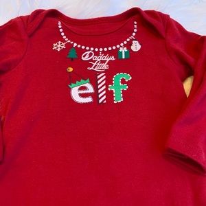 Baby Girl Christmas One Piece Bodysuit Size 12 Months